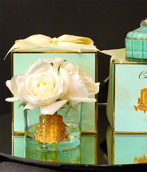 Букет из 5 белых роз Ivory White, Cote Noire