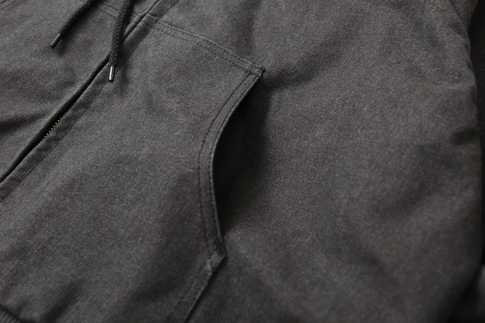 Куртка SHADOW CANVA HOOD COAT, серый-темный