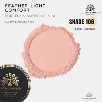 Прессованная пудра, Global Fashion, peach radiance, 106