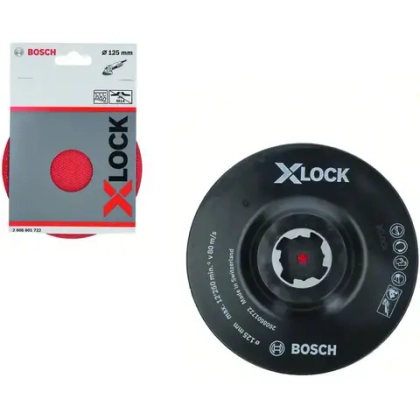 Опорная тарелка X-LOCK 125 мм с липучкой BOSCH 2608601722