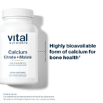 Vital Nutrients, Цитрат кальция и малат, 300 мг, 100 веганских капсул (150 мг в каждой капсуле)