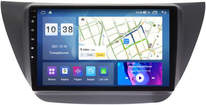 Магнитола для Mitsubishi Lancer 9 (CS), Cedia, Evolution 7-9 (CT) - Parafar PF950XHD на Android 13, CarPlay, 4G SIM-слот