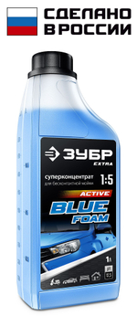 ЗУБР 1 л, концентрированный шампунь для минимоек универсальный, EXTRA (70651-1)