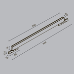 Магнитный трековый светильник Maytoni Basis TR192-1-21W2.7K-B