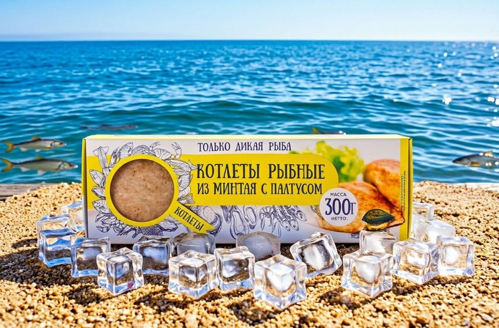 Котлеты рыбные из минтая с палтусом 300 гр