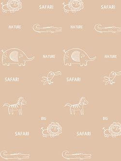 Ткань для постельного белья, Safari (компаньон), перкаль, опт (цена за один погонный метр) продается в рулонах от 50 - 80 метров.