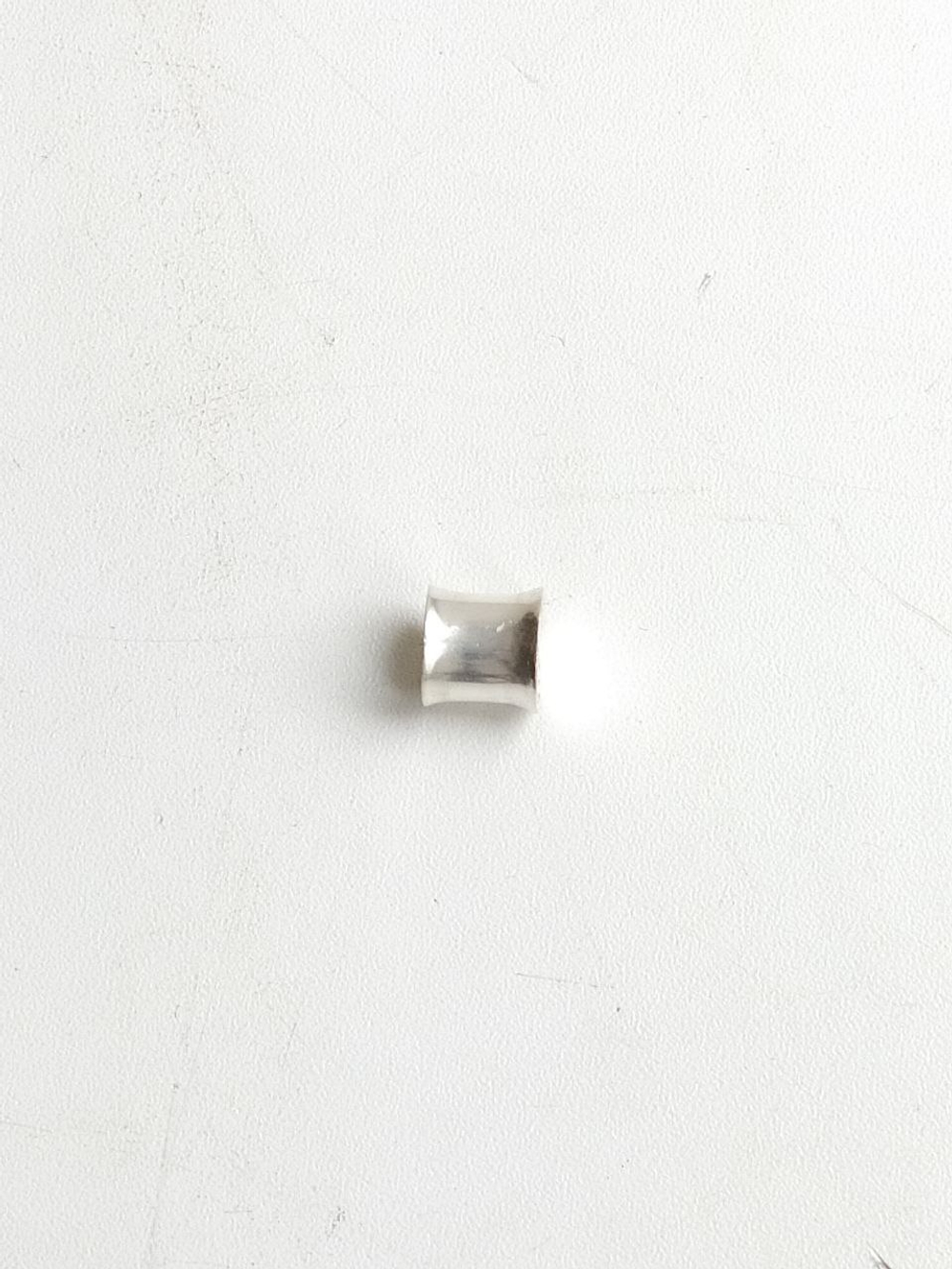 Плага для уха серебряная "Мишень", D 10,6мм