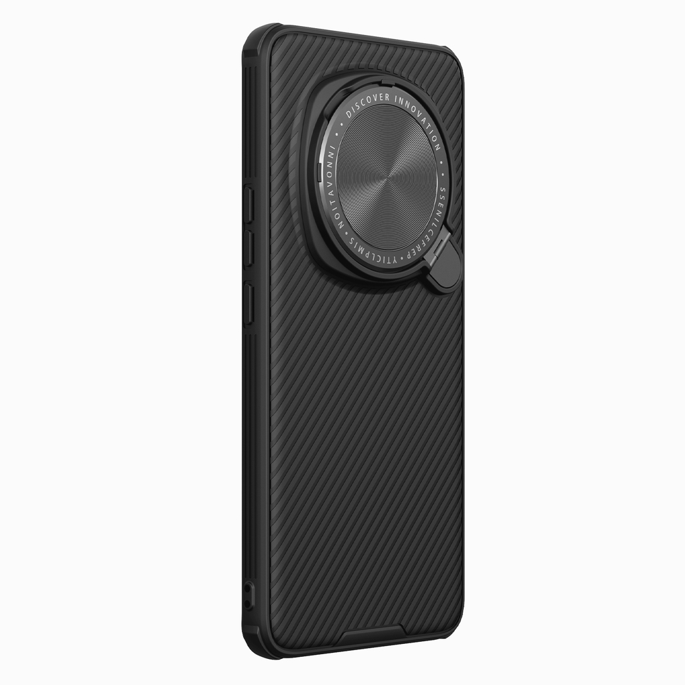 Чехол от Nillkin с металлической откидной крышкой на смартфон Honor Magic 6 Pro, серия CamShield Prop Magnetic Case (с поддержкой магнитной беспроводной зарядки MagSafe)
