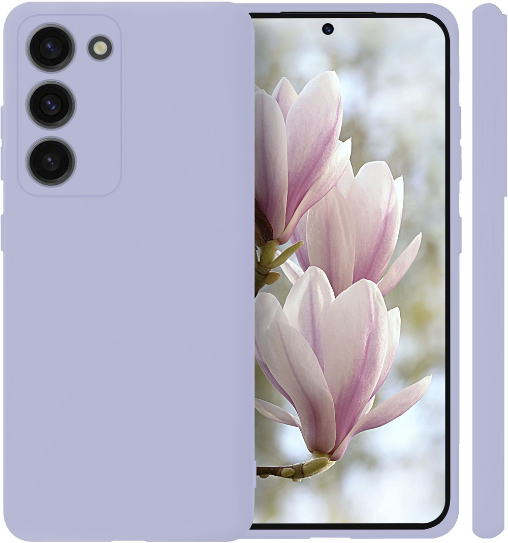 Мягкий Soft Touch чехол из силикона для SAMSUNG GALAXY S23 (не ULTRA / FE / PLUS!) с бархатной подкладкой