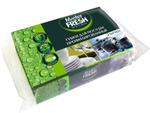 Губка для посуды 2шт 9,5*6,5*4 профилированная black Master FRESH