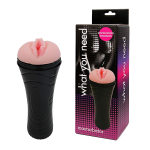 Мастурбатор-вагина в черной тубе без вибрации Bior Toys Erowoman-Eroman EE-10114