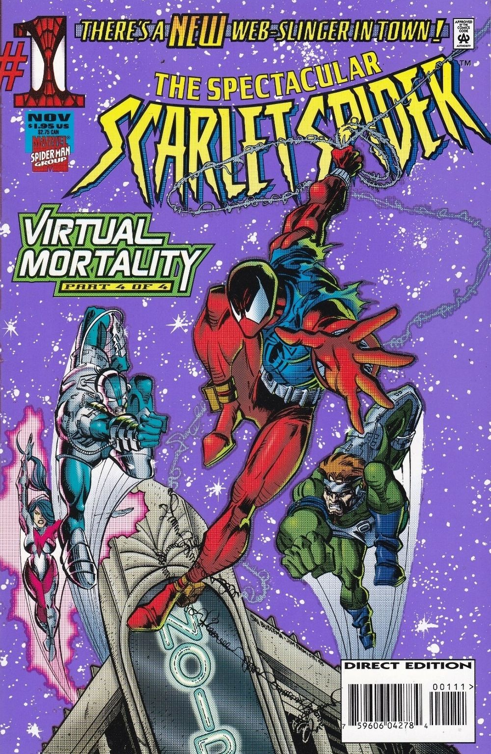Комикс Web of Scarlet Spider Virtual mortality parts 1-4