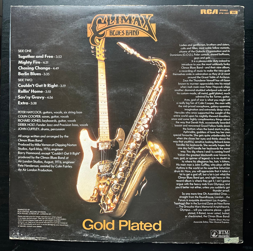 Climax Blues Band - Gold Plated (Англия 1976г.)
