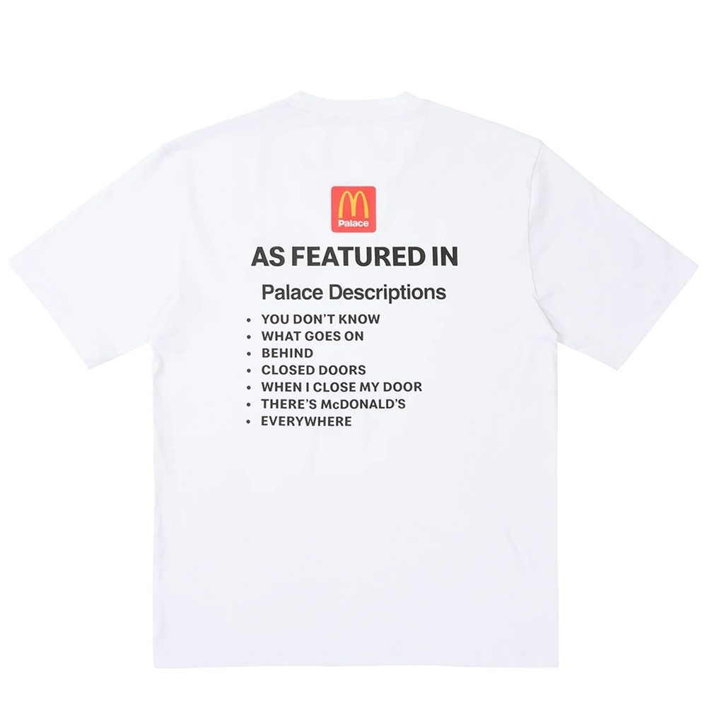 Palace McDonald's Descritption 2 White T-Shirt