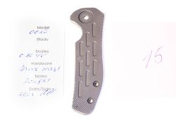 Накладка кастомная для Zero Tolerance 0620 ZT0620 титанфотография - 5