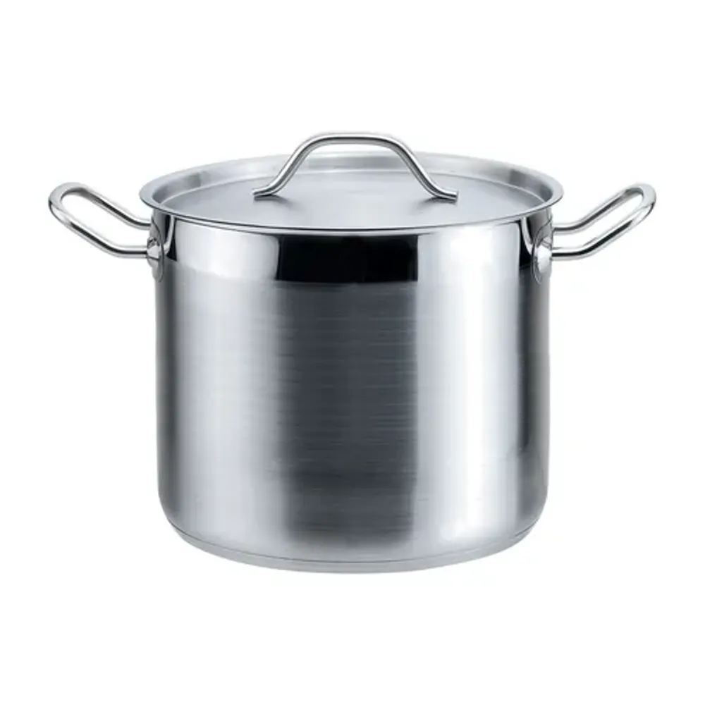 Кастрюля 13,5 л 28*22 см EcoLine с крышкой нерж. 18/0 ИНДУКЦИЯ P.L. Proff Cuisine