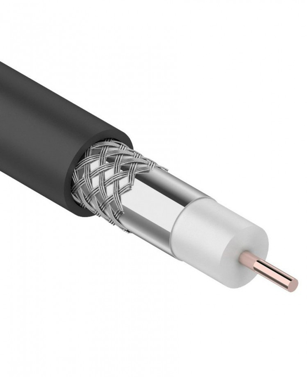 Кабель RG-6U, (64%), CCS, 75 Ом, ПЭ, 100м,  Rexant