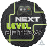 Фольгированный шар с надписью «Happy Birthday. NEXT LEVEL», 46 см