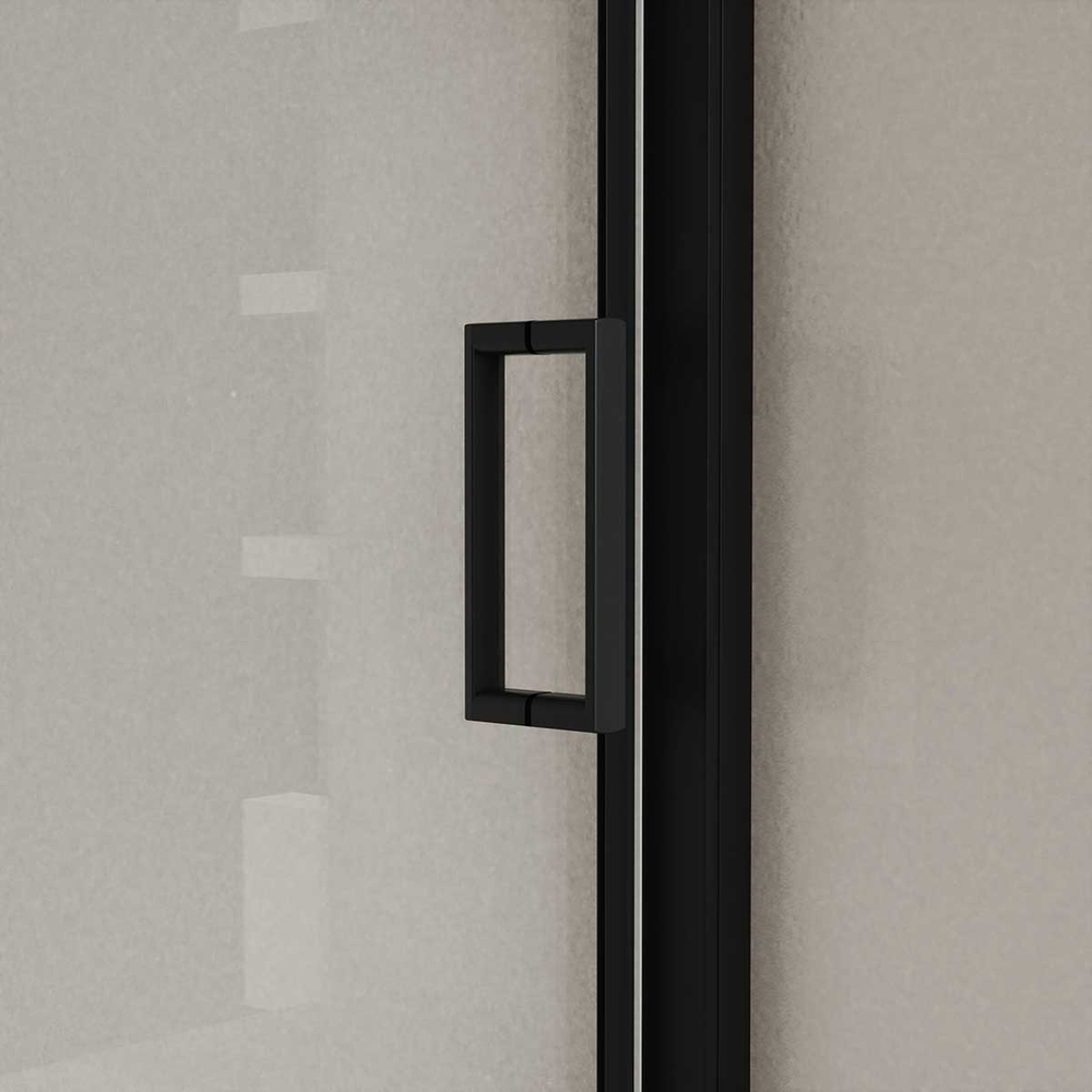 Душевая дверь Vincea Сити (City) VDS-5CT130CLB, 1300, черный, стекло прозрачное