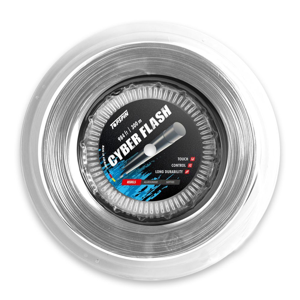 Теннисные струны Topspin Cyber Flash (300m) - Серебро
