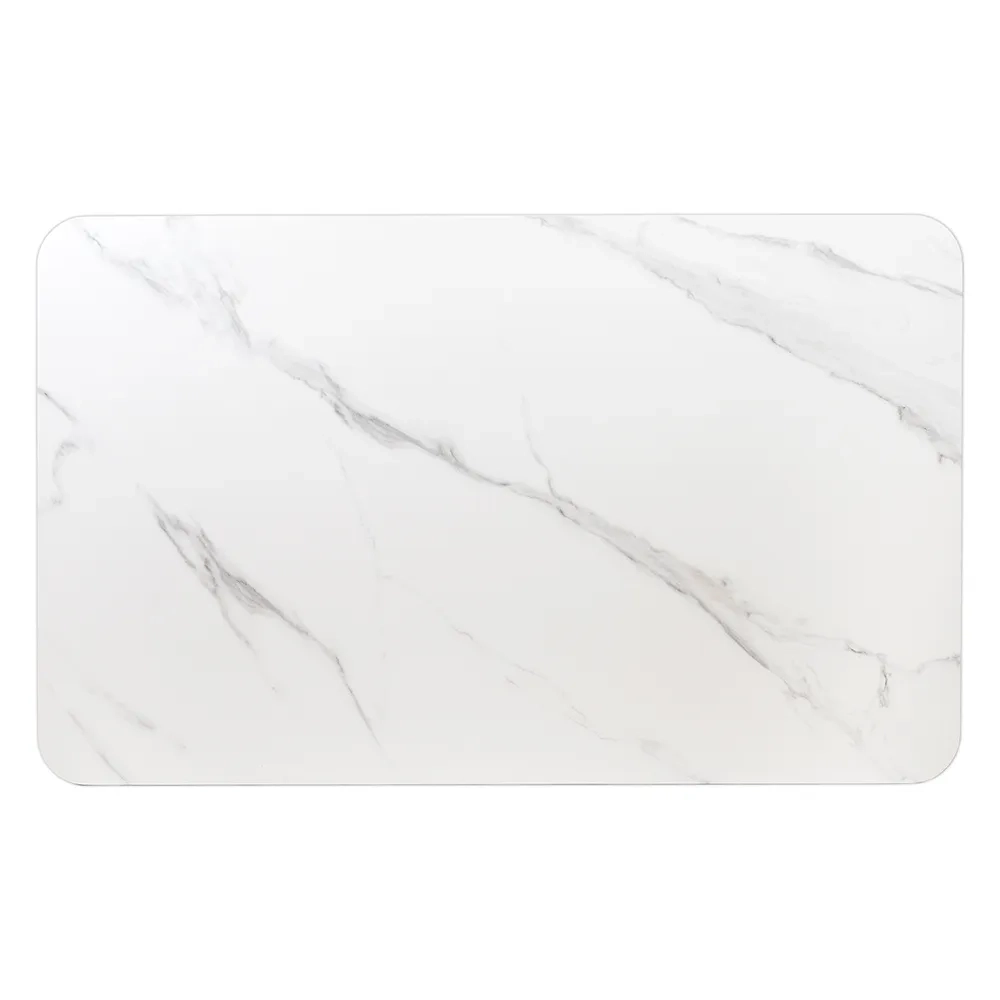 Стол Bradex Home Festa 140x85x77см, керамогранит белый мрамор