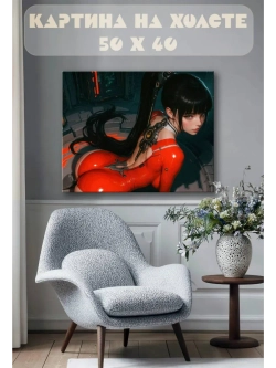 Картина на стену 40 X 50 Девушка аниме