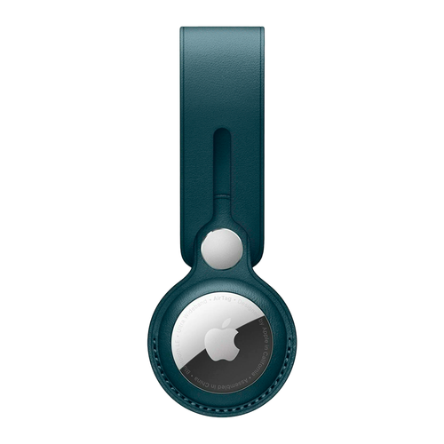 Кожаный брелок-подвеска Apple Leather Loop для AirTag, Baltic Blue (Балтийский синий)