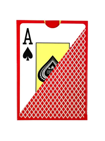 Карты для покера "Texas Holdem" 100% пластик, красная рубашка