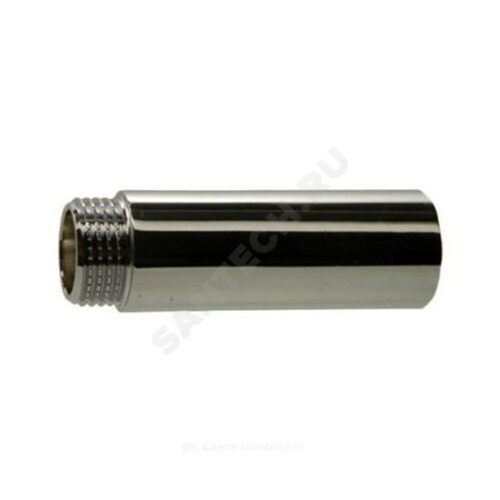 Переходник удлинитель хром 1/2"- 100мм ПУ12100