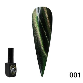 Гель лак кошачий глаз 24D Galactic Global Fashion 8 мл, 01