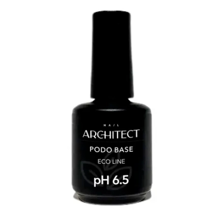 Nail ARCHITECT PODO BASE Прозрачная бескислотная эластична база-грунтовка для гелевой системы и покрытия в педикюре, 15 ml