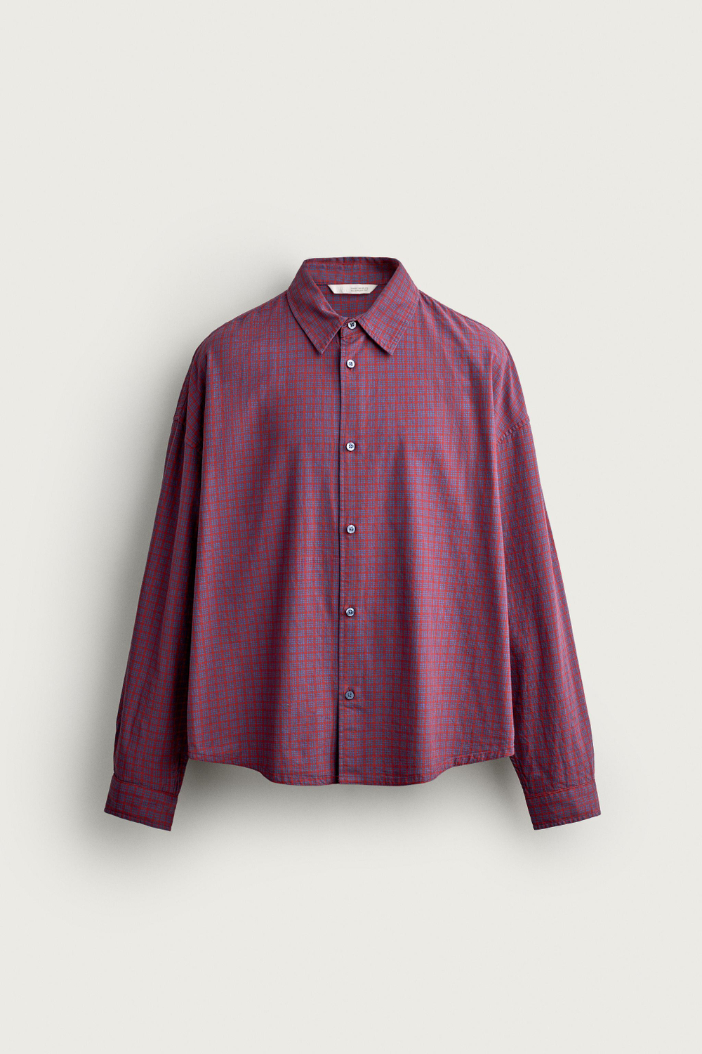 РУБАШКА ОВЕРСАЙЗ В КЛЕТКУ — ZARA
