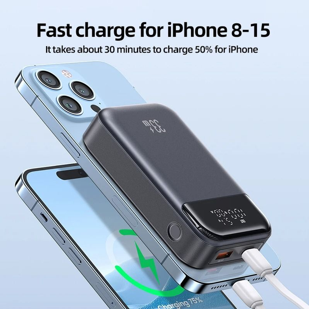 Внешний аккумулятор повербанк Power Bank 10000mAh 33W US-CD221 USAMS
