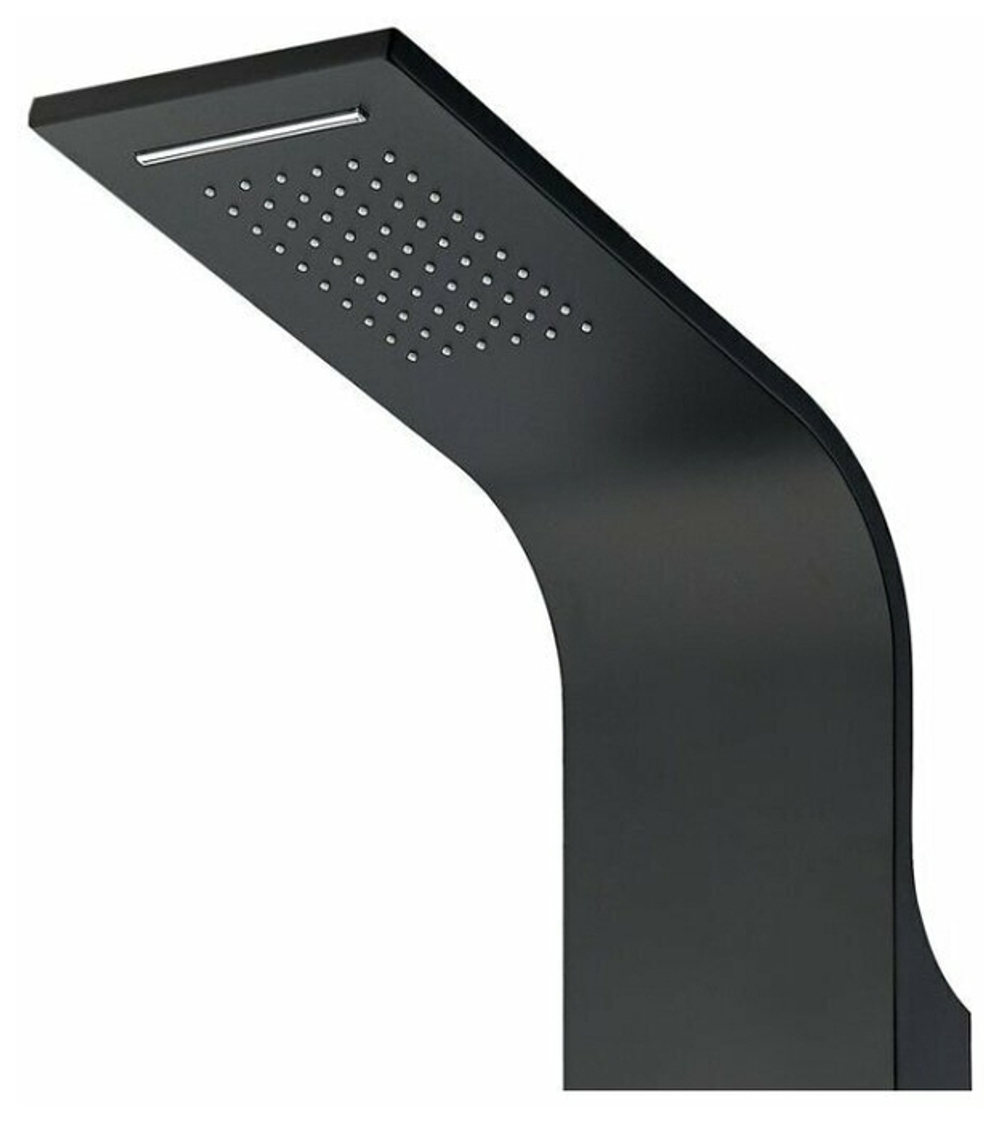 Душевая панель Galaxy Black с гидромассажем и изливом