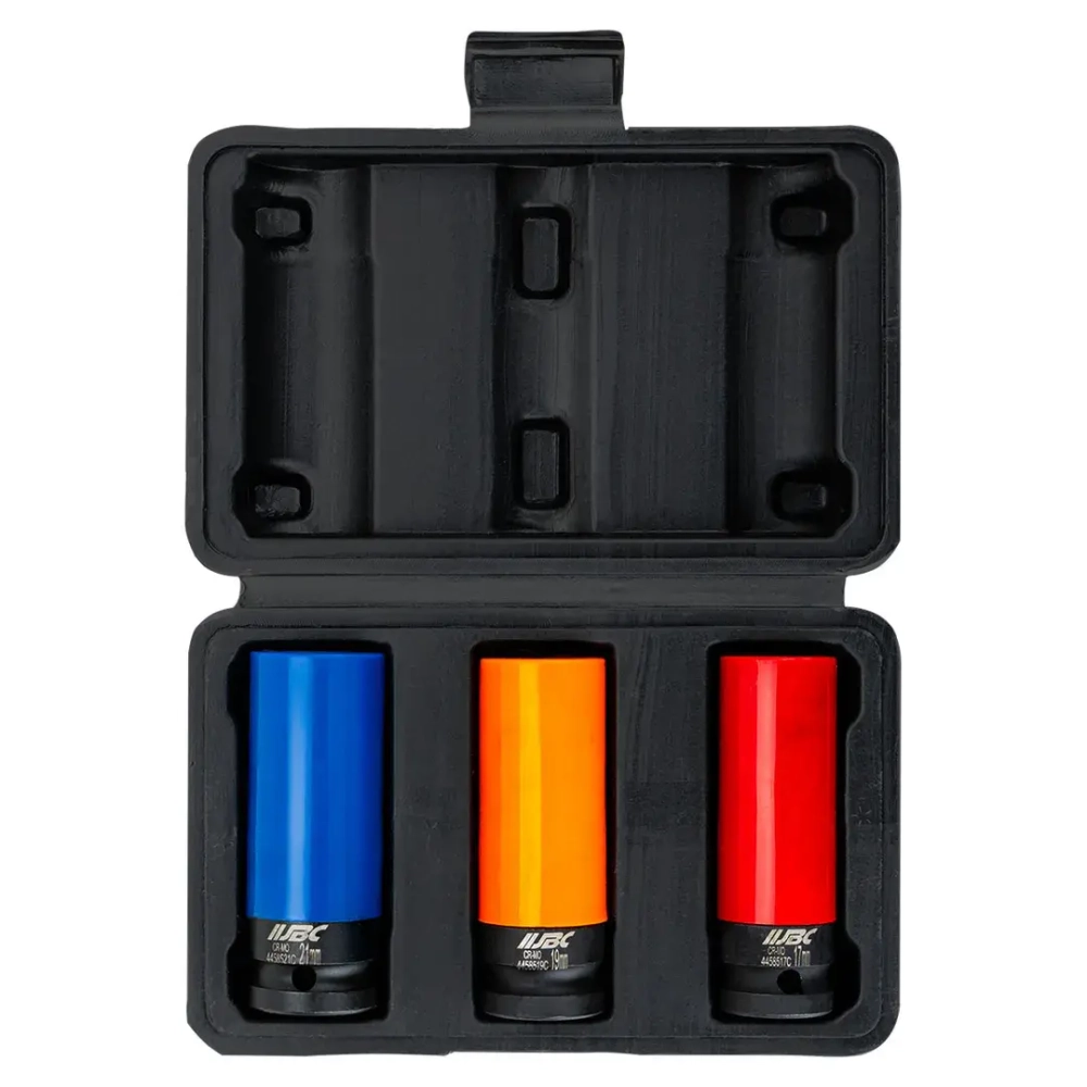 Головки ударные тонкостенные, набор 3пр., 1/2''(6гр.) JBC JBC-4032C