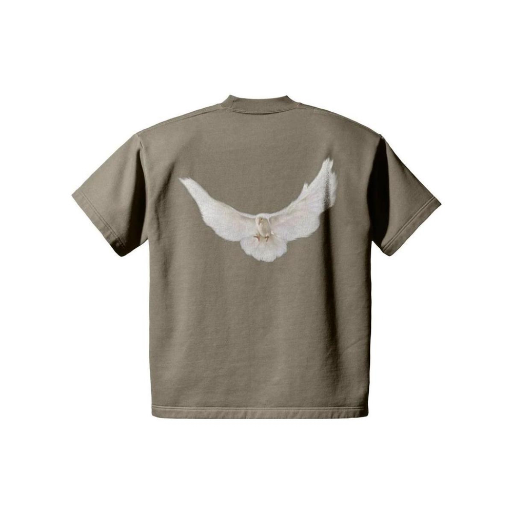 YEEZY x GAP x Balenciaga Dove Padded Heavy Fleece Tee, коричневый