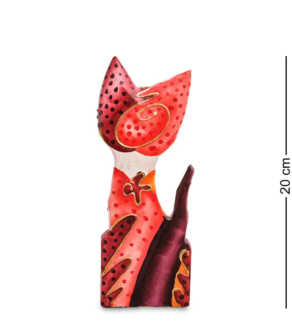 Decor and Gift 99-059 Фигурка «Кошка» н-р из двух 25, 20 см (албезия, о.Бали)