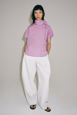 РУБАШКА В ПОЛОСКУ С АЛАМАРАМИ — ZW COLLECTION — ZARA
