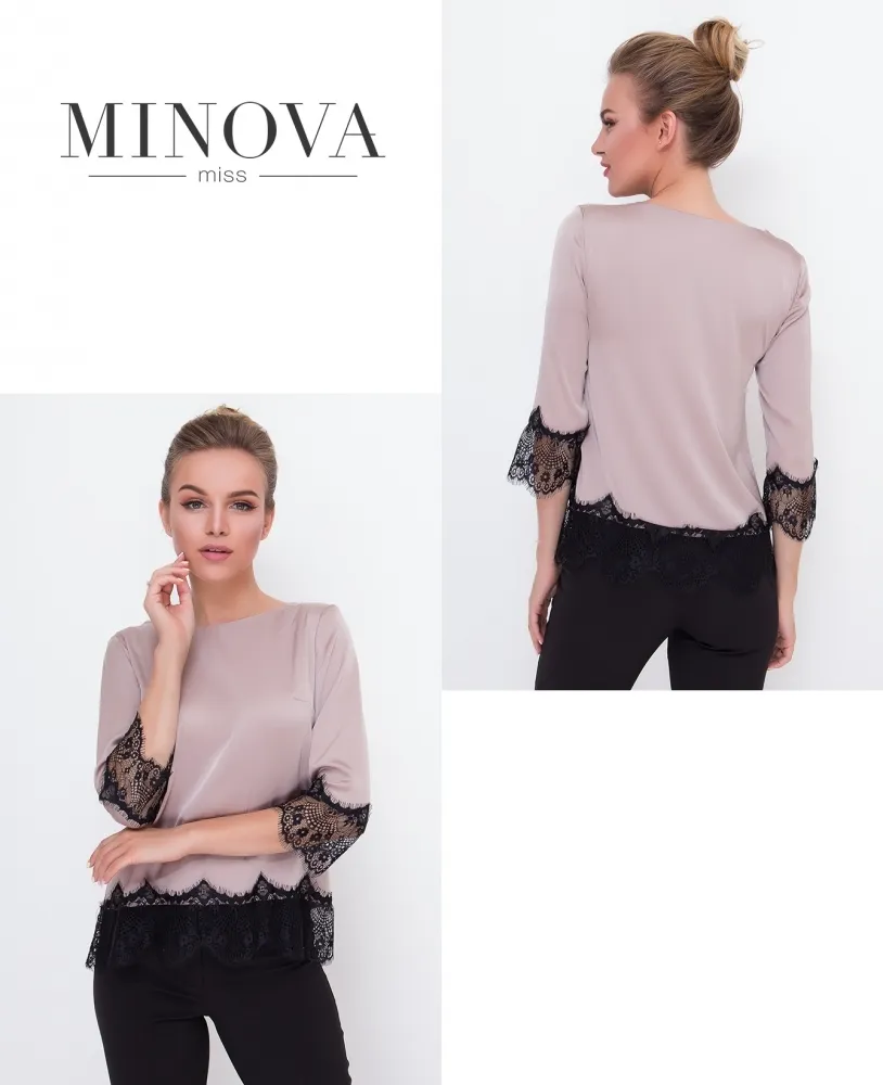 Блуза 1056-беж Minova