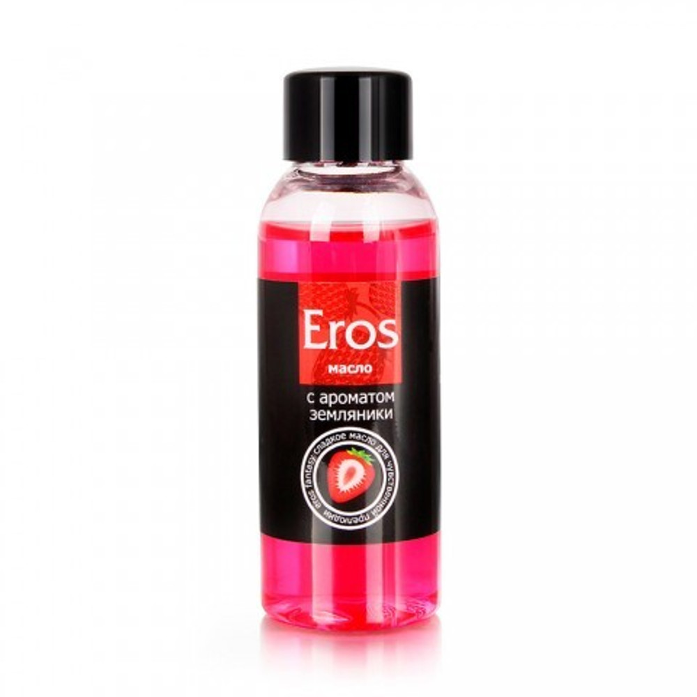 Масло массажное "EROS FANTASY" с ароматом земляники, флакон, 50 мл