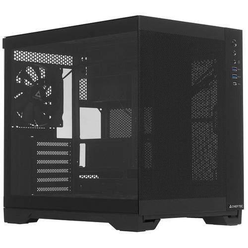 Корпус Midi-Tower Chieftec VISIO AIR TG, ATX, Black (GM-30B-M-OP)
