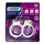 Серебристые металлические наручники Hotex (Цвет: серебристый)