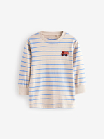 Лонгслив для мальчика Next B40-452, 3 шт., Оранжевый, Синий, Молочный