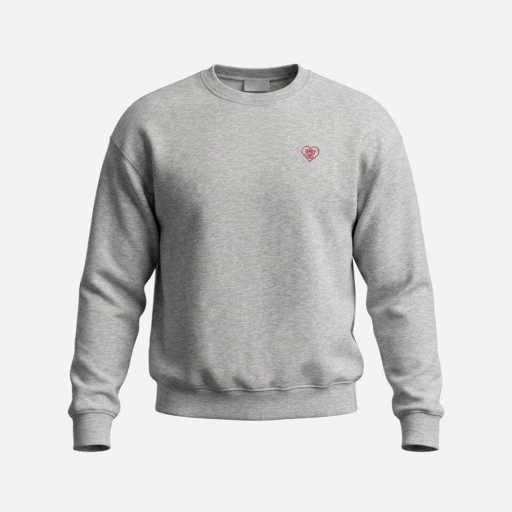 Свитшот Family First Crewneck Heart