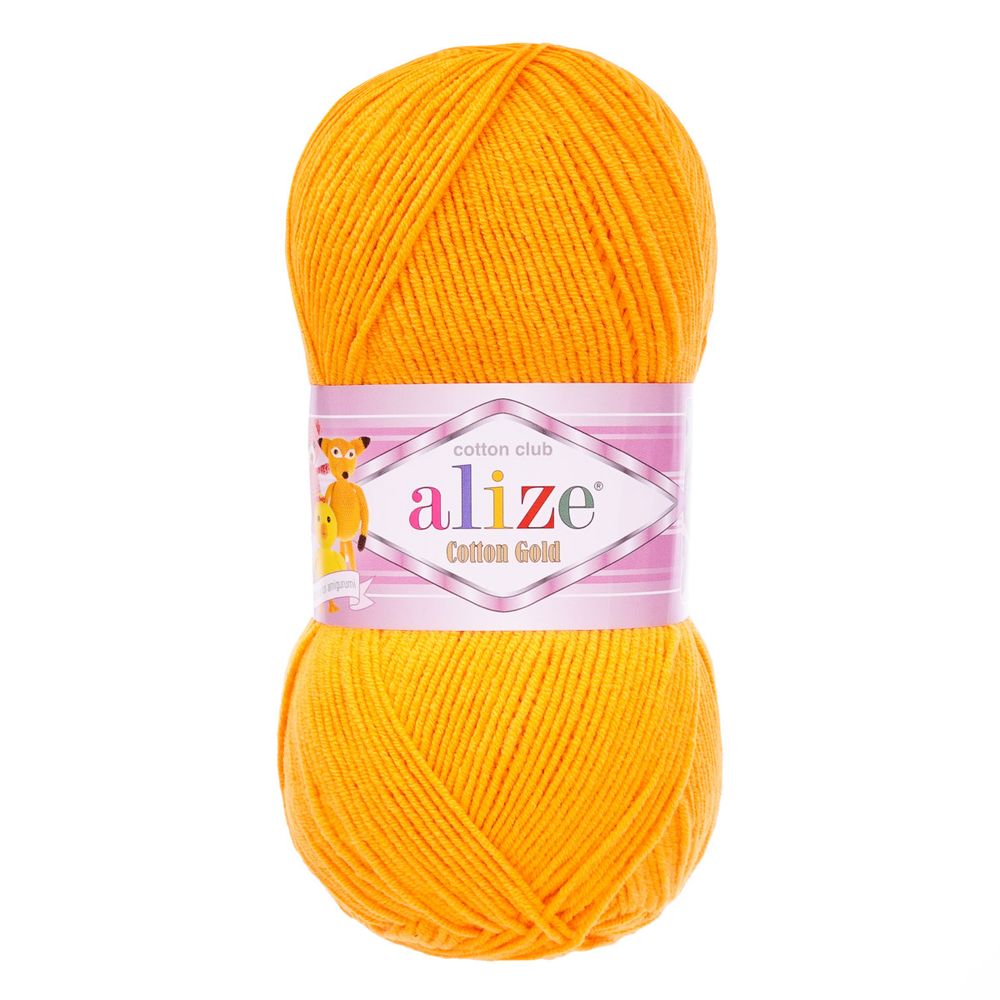 Пряжа Alize (Ализе) Cotton Gold / уп.5 мот. по 100 г, 330м, 083 тыква A