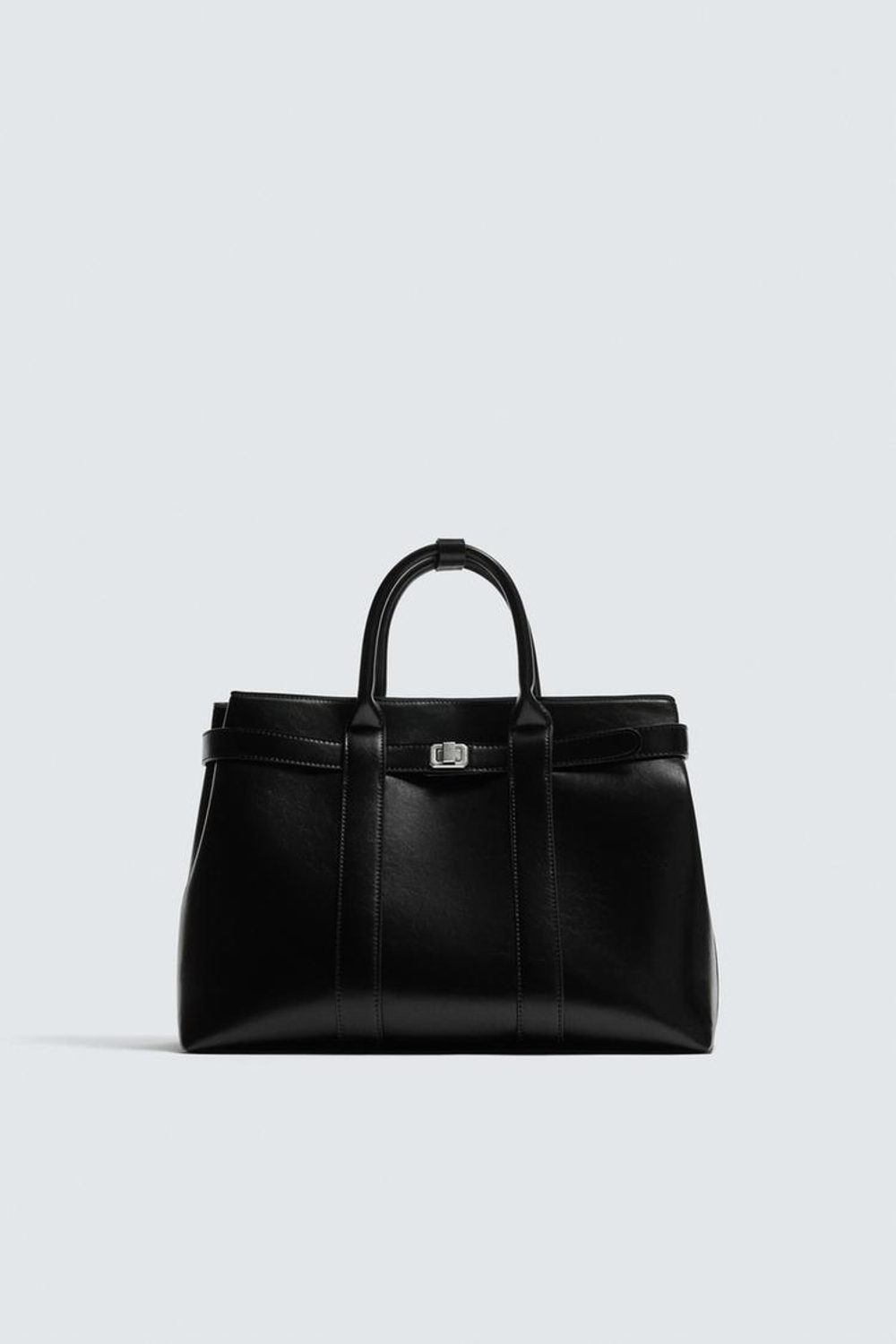 ZARA СУМКА С РЕМЕШКОМ, ЧЕРНЫЙ