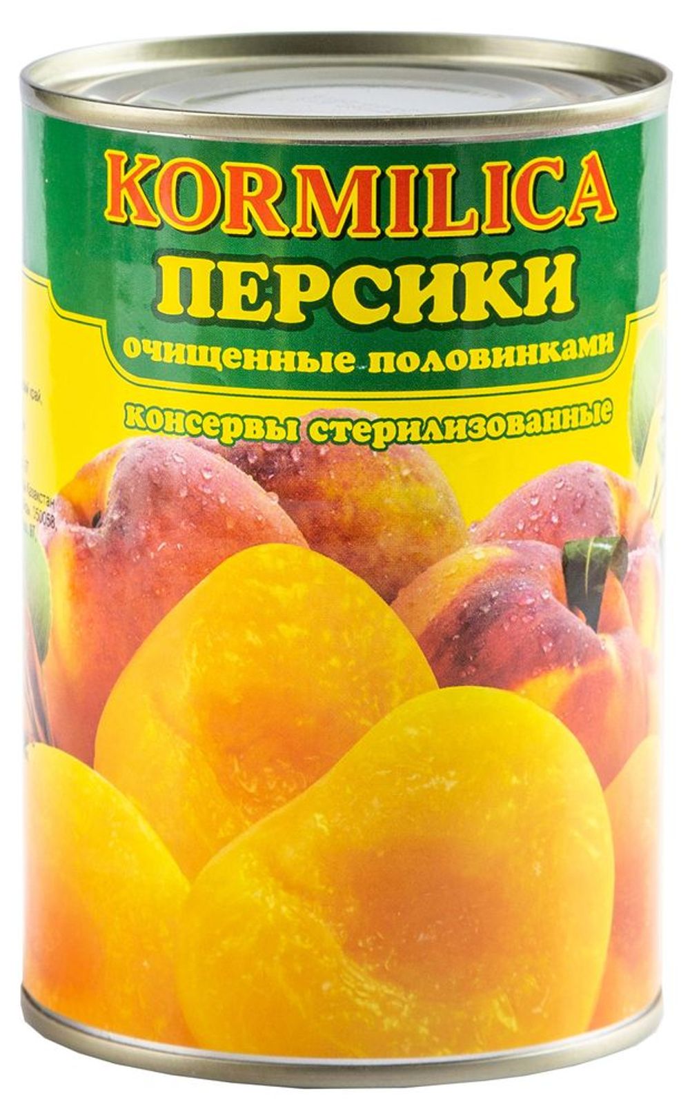 Персики Кормилица в сиропе половинки ж/б с ключом 425 мл