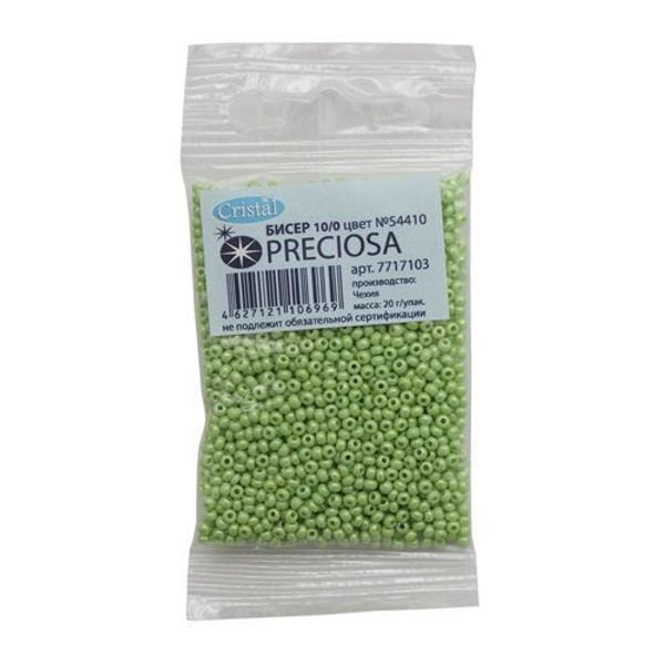 Бисер Preciosa непрозрачный радужный 10/0 (2.3 мм), круг.отв., 100 г (5х20 г), (54410)331-19001-10/0