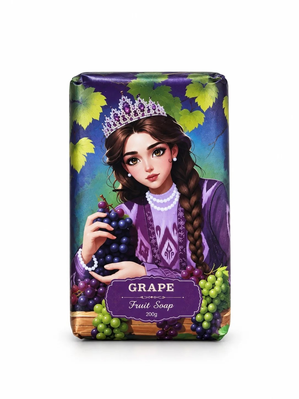 Мыло туалетное с ароматом винограда YUE LI JIA Grape Soap 200 гр