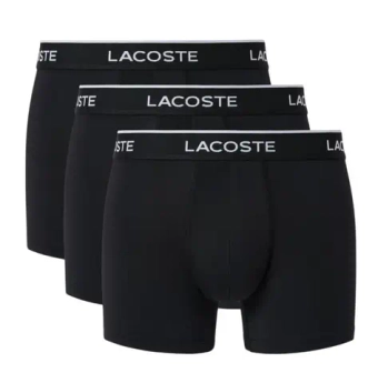 Мужские спортивные боксеры Lacoste Microfiber Trunks 3P - black